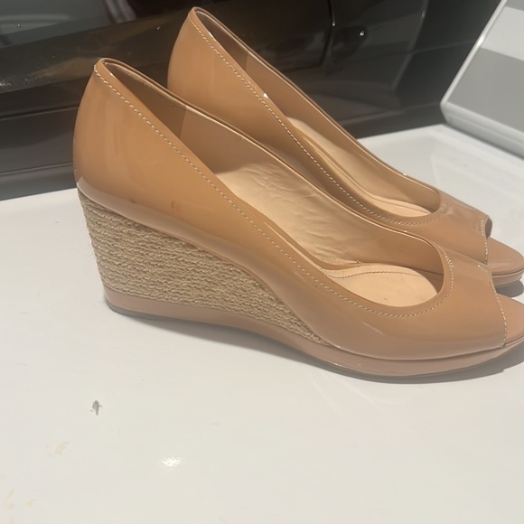 Prada Nude Peep Toe Wedge - Picture 4 of 4